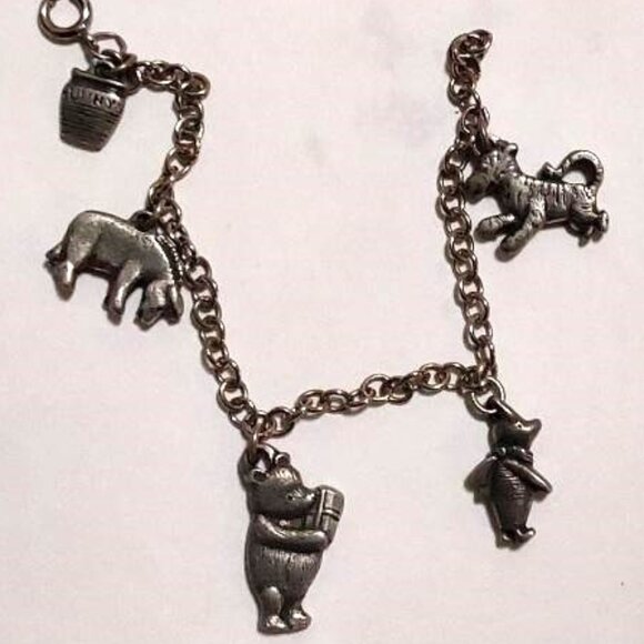 Disney Pewter Winnie the Pooh Bracelet